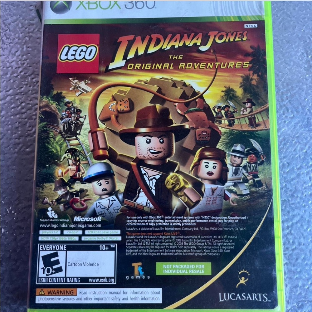 LEGO Indiana Jones: The Original Adventures Microsoft Xbox 360 2008